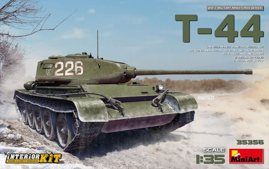 1/35 WWII T44 Soviet Medium Tank w/Full Interior