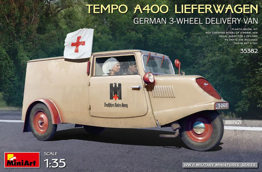 1/35 WWII Tempo A400 German 3-Wheel Delivery Van