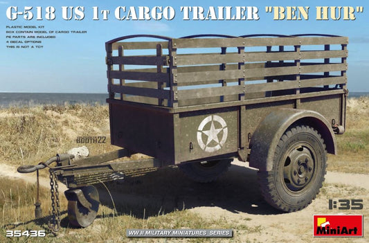 1/35 WWII G518 US 1-Ton Ben Hur Cargo Trailer