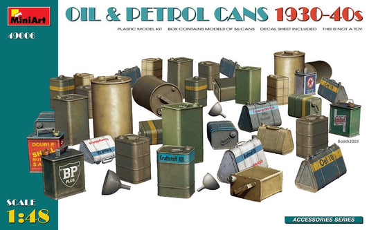 1/48 Oil & Petrol Cans 1930-40s (36)