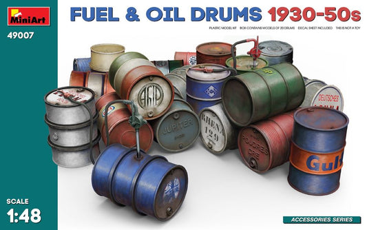 1/48 Fuel & Oil Drums 1930-50s (20)