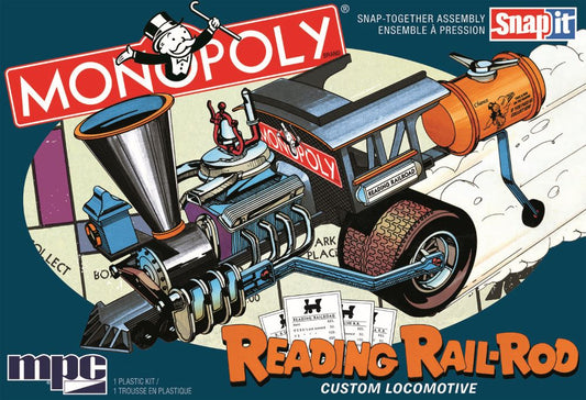 1/25 Monopoly Reading Custom Locomotive Rail-Rod (Snap) (D)