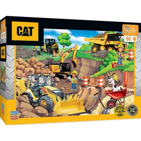 Caterpillar: Construction Vehicles Day at the Quarry Puzzle (60pc)