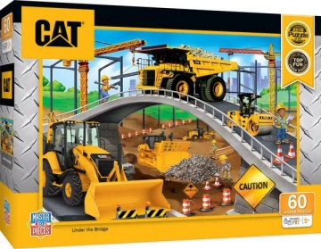 Caterpillar: Construction Vehicles Under the Bridge Puzzle (60pc)