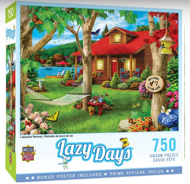 Lazy Days: Lakeside Retreat Puzzle (750pc)