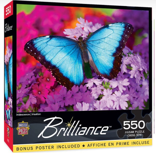 Brilliance: Iridescence (Butterfly on Flowers) Puzzle (550pc)