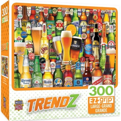 Trendz: Bottoms Up Beer Bottles Collage EzGrip Puzzle (300pc)