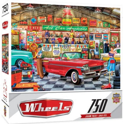 Wheels: The Auctioneer Classic Cars Puzzle (750pc)