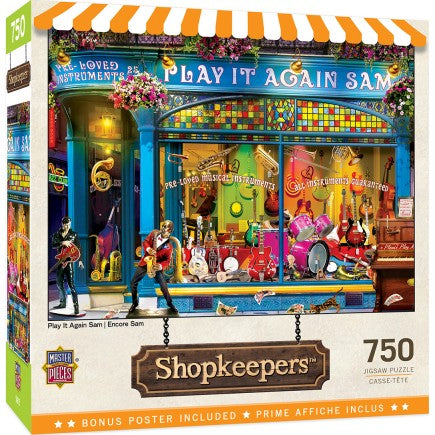 Shopkeepers: Play it Again Sam Music Storefront Puzzle (750pc)