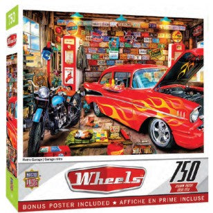 Wheels: Retro Garage Puzzle (750pc)