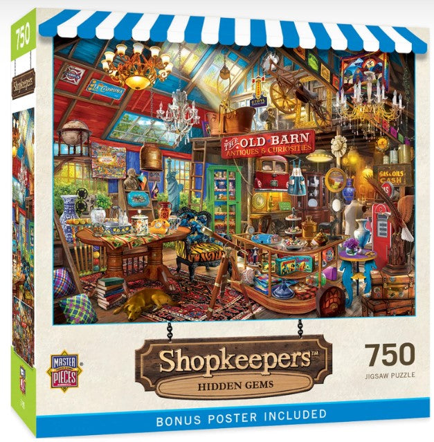 Shopkeepers: Hidden Gems (Antiques Store) Puzzle (750pc)