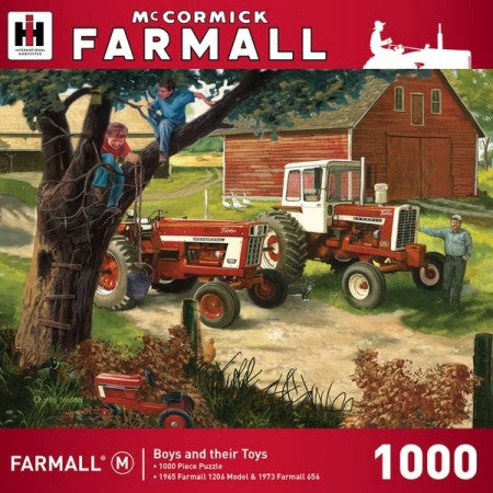 Farmall: Boys and Their Toys Tractors Farm Scene Puzzle (1000pc)