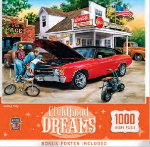 Childhood Dreams: Getting Dirty Fixing Car Engine Puzzle (1000pc)