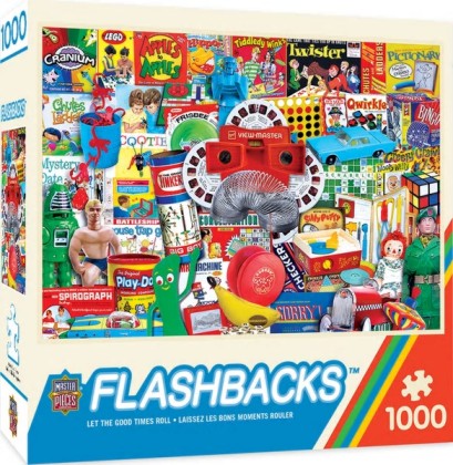 Flashbacks: Let the Good Times Roll Vintage Toys Collage Puzzle (1000pc)