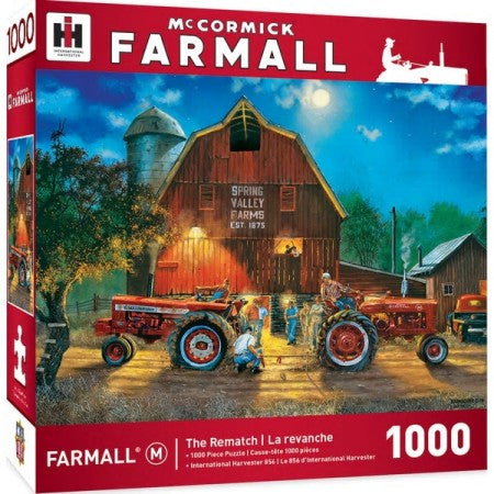 Farmall: The Rematch Tractors Pull Farm Scene Puzzle (1000pc)