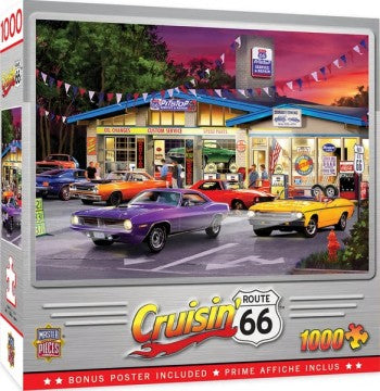 Cruisin Route 66: Pitstop Service & Repair Station Puzzle (1000pc)