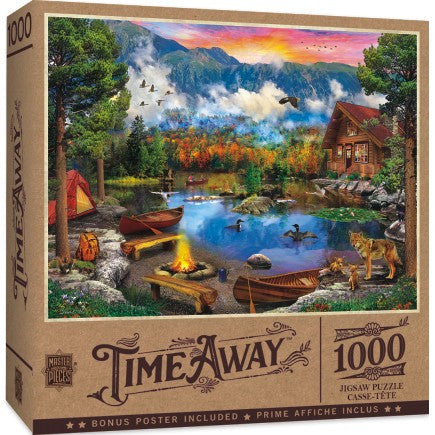 Time Away: Sunset Canoe on Lake Puzzle (1000pc)