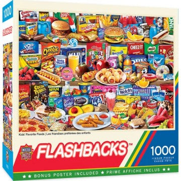 Flashbacks: Kids Favorite Foods Collage Puzzle (1000pc)