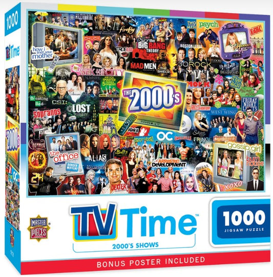 TV Time: 2000s Shows Collage Puzzle (1000pc)