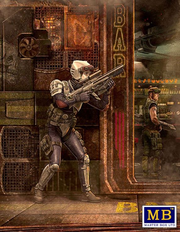 1/24 At the Edge of the Universe: Laurie Lightning Bolt Barnes Special Forces Fighter w/Gun (D)