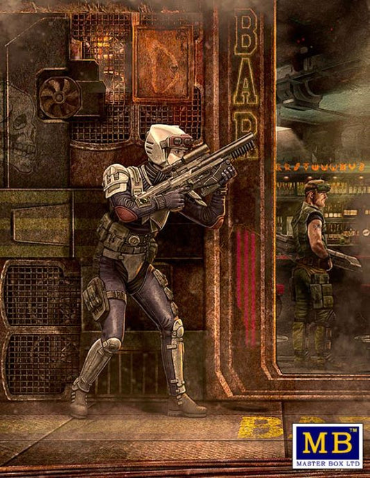 1/24 At the Edge of the Universe: Laurie Lightning Bolt Barnes Special Forces Fighter w/Gun (D)