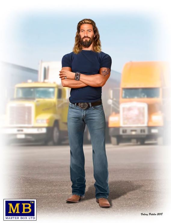 1/24 Jordan Jesus Jamerson Trucker Standing w/Arms Crossed