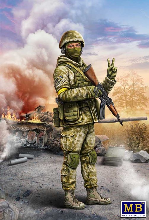 1/24 Russian-Ukrainian War: Ukrainian Soldier Defense of Kyiv March 2022