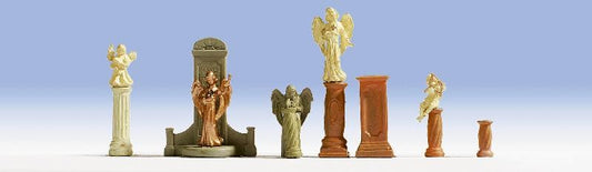 HO Gravestones & Statues (7)