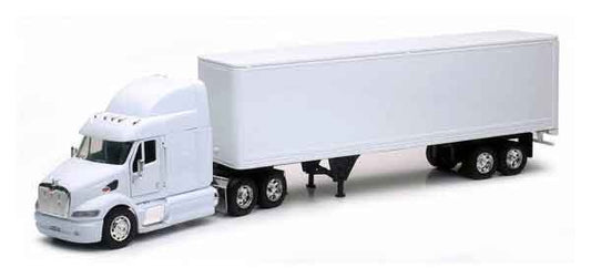 1/32 Peterbilt 387 w/White Long Hauler Trailer (Die Cast)