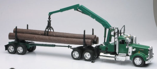 1/32 Kenworth W900 w/Log Hauler Trailer (Die Cast)