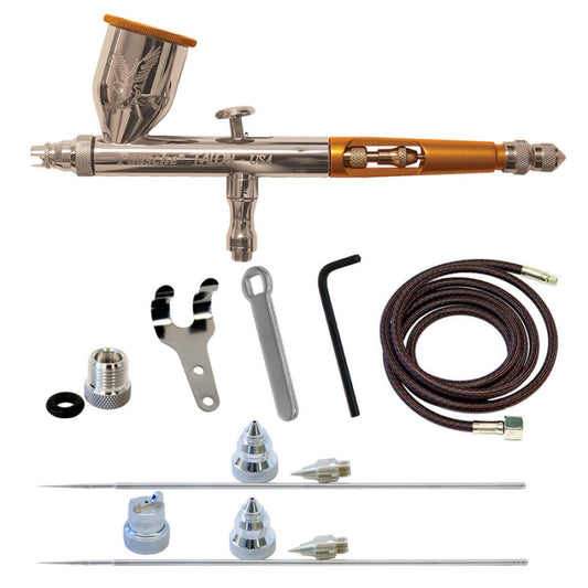 Talon Gravity Feed Double Action Airbrush Set w/3 Heads (TG-3AS)