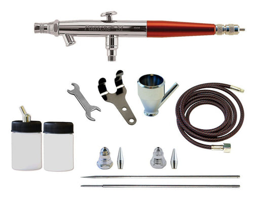 Single Action Internal Mix Airbrush Set w/3 Heads (SI-SET)