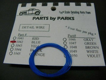 1/24-1/25 Blue 4 ft. Detail Plug Wire