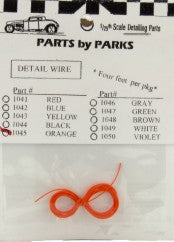 1/24-1/25 Orange 4 ft. Detail Plug Wire