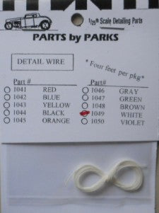 1/24-1/25 White 4 ft. Detail Plug Wire