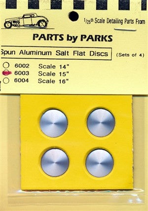 1/24-1/25 Salt Flat Type Disc-Scale 15" 5/8 dia. (Spun Aluminum) (4)