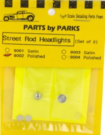 1/24-1/25 Street Rod Cone Back Headlights (Polish Finish) (2)