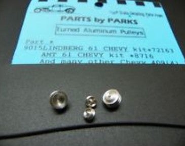 1/24-1/25 Pulley Set 1961 Chevys & Chevy 409 (Spun Aluminum) (4)