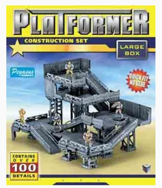 28mm Gaming: Platformer Large Construction Set (13-Frames, 100+ Details)