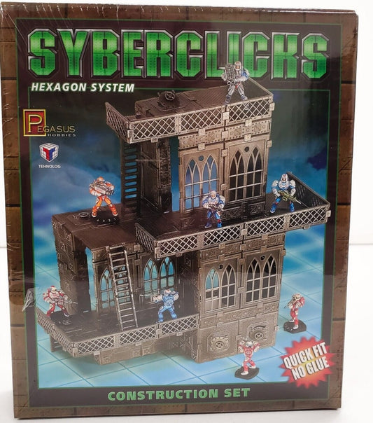 28mm Gaming: Syberclicks Construction Set (6-Frames, 100+ Details)