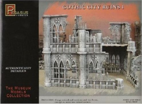 28mm Gaming: Gothic City Building Ruins Set #1