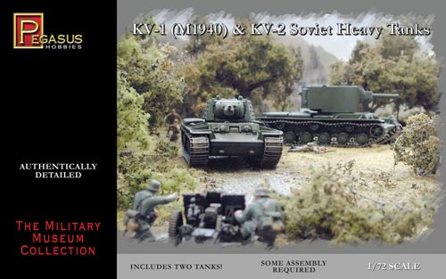 1/72 Soviet KV1 Mod 1940 & KV2 Tank (2) (Snap)