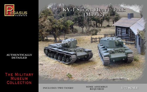 1/72 Soviet KV1 Mod 1942 Heavy Tank (2) (Snap)