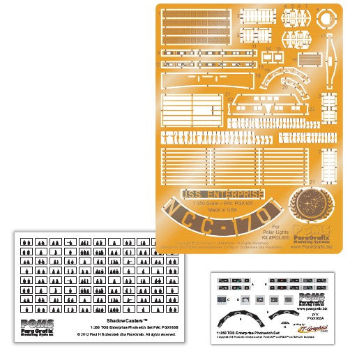 1/350 Star Trek The Original Series: USS Enterprise Supplemental Photo-Etch & Decal Set for PLL