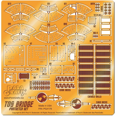 1/32 Star Trek: USS Enterprise Bridge Photo-Etch Set for AMT