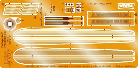 1/1400 Star Trek: USS Enterprise NCC1701E Photo-Etch Set for AMT