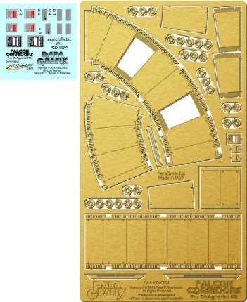 1/43 DeAgostini Millennium Falcon Corridors Photo-Etch & Decal Set