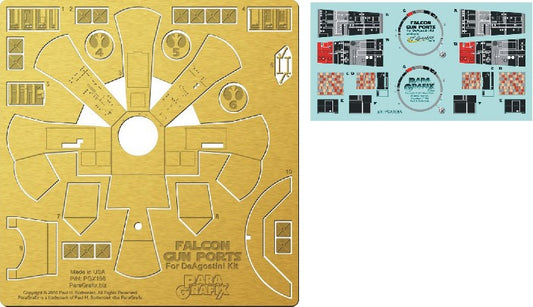 1/43 DeAgostini Millennium Falcon Gun Port Photo-Etch & Decal Set