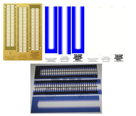 1/43 DeAgostini Millennium Falcon Engine Grill Photo-Etch & Backlight Film Set