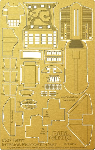 1/537 Star Trek: USS Enterprise NCC1701 Refit Interior Photo-Etch Set for AMT